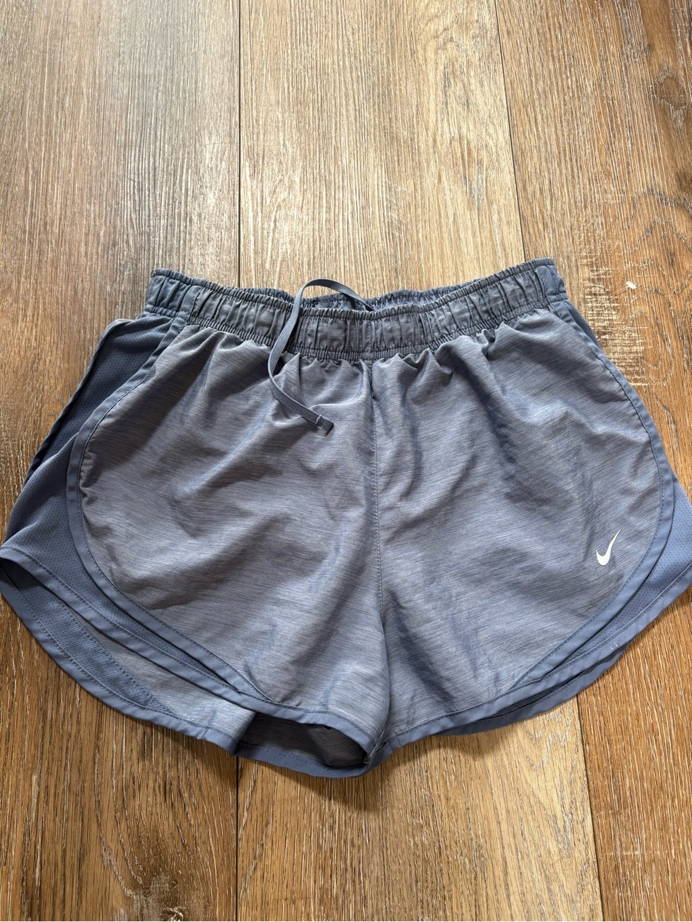Nike Women's Blue-Grey Athletic Shorts